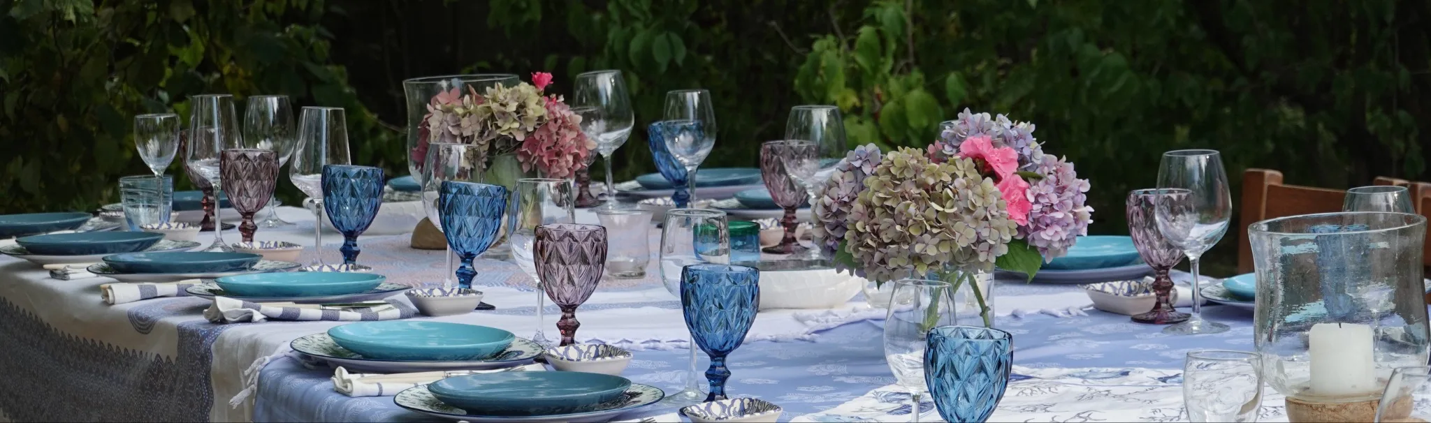 table set for lunch